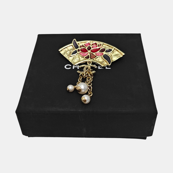 Metal Gold Brooch