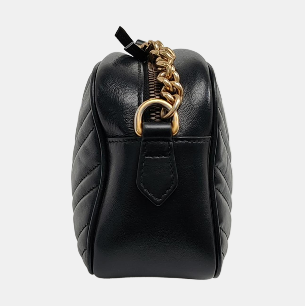 GG Marmont Small Quilted Calfskin Black