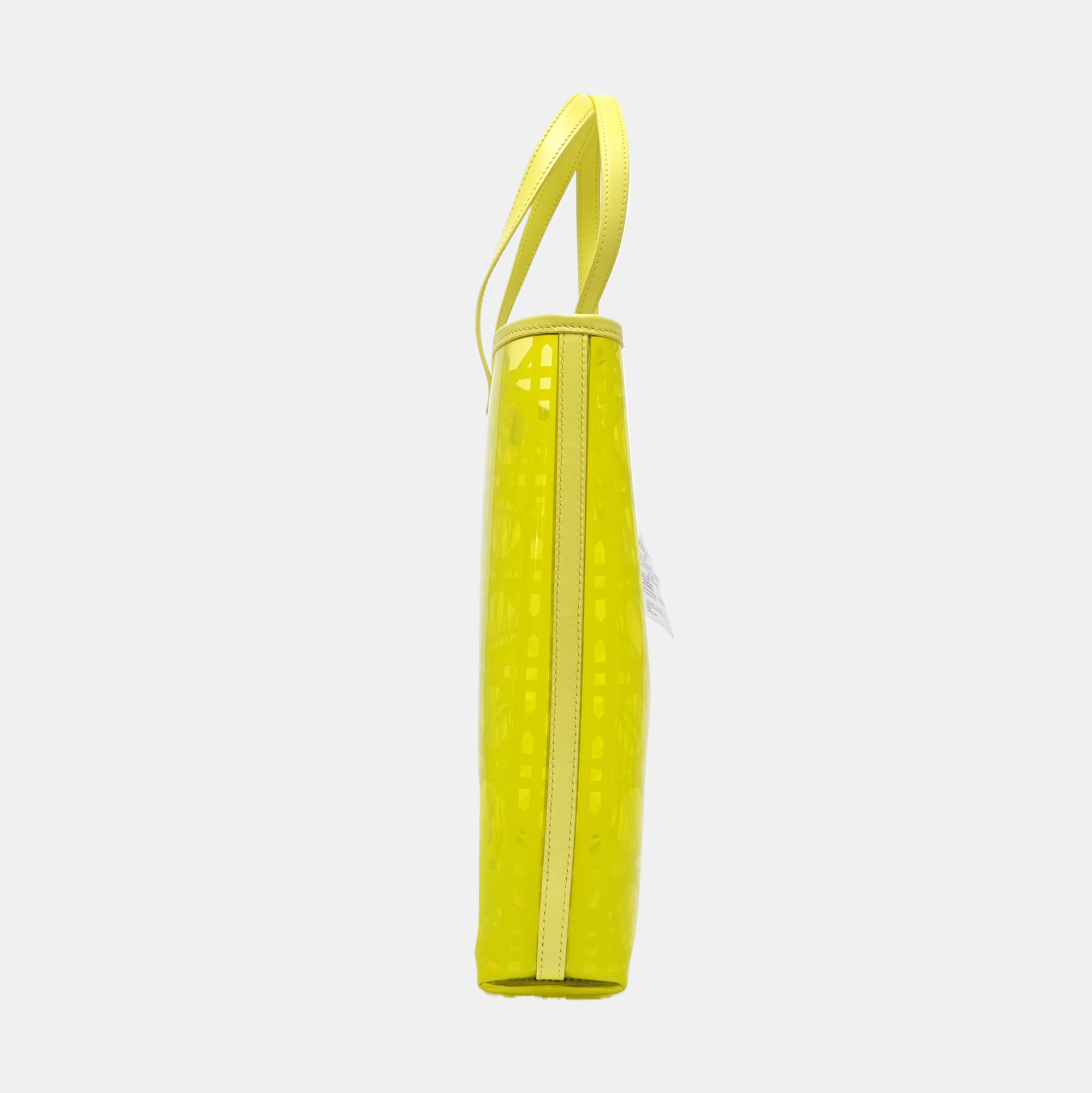 Cannage Special Material Tote Bag Yellow