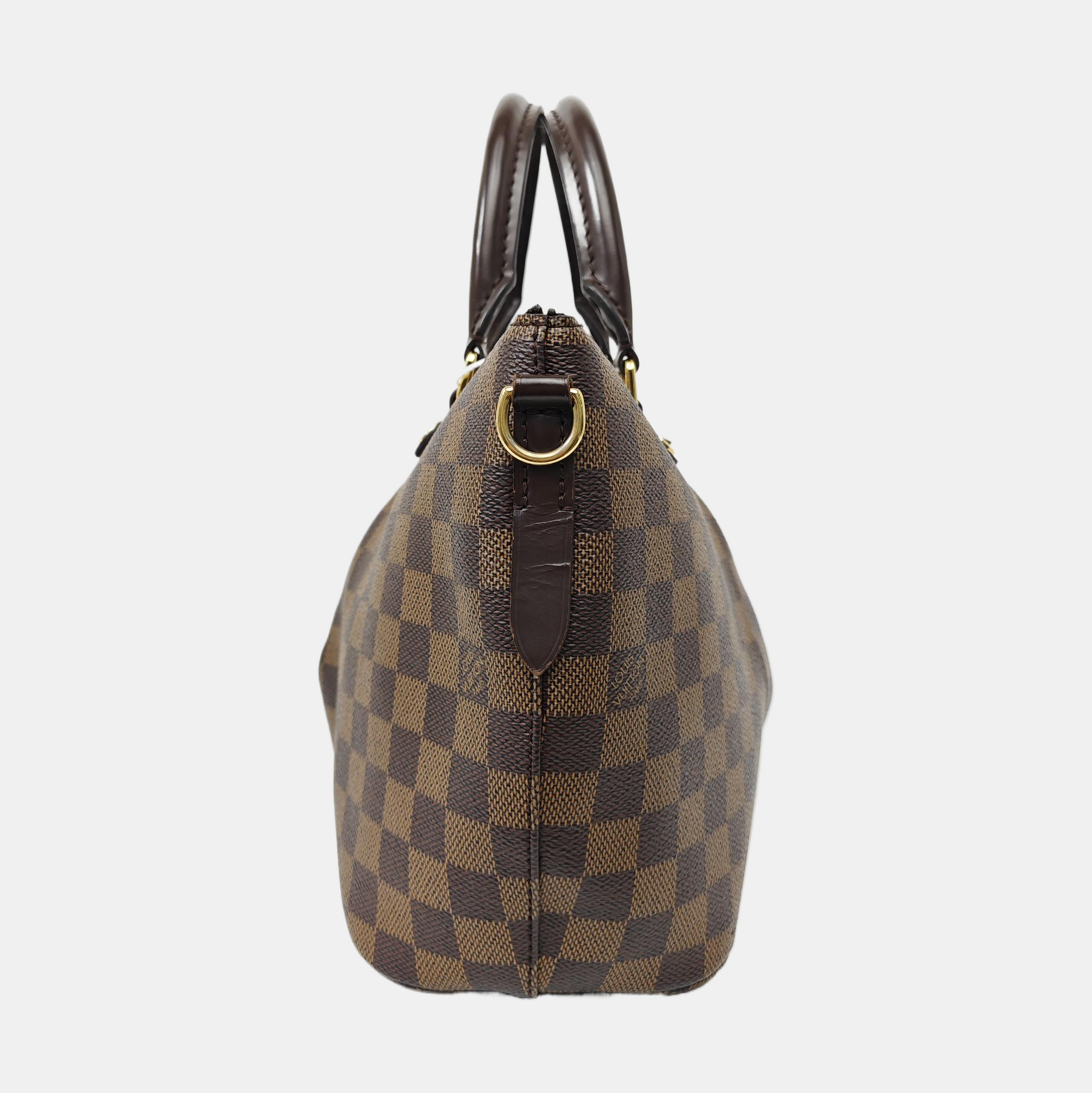 SIENA Damier Ebene Coated Canvas Brown