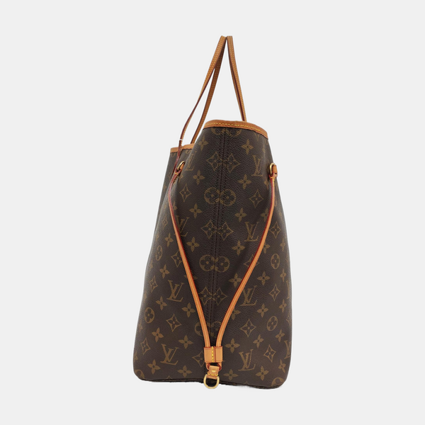 NEVERFULL GM Monogram Coated Canvas Brown