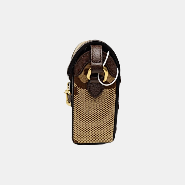 Horsebit 1955 Mini Monogram Canvas Beige