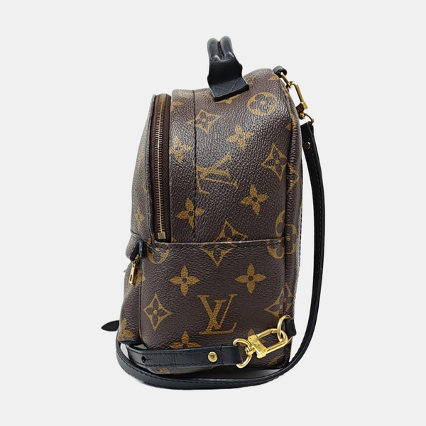 PALM SPRINGS Mini Monogram Coated Canvas Brown