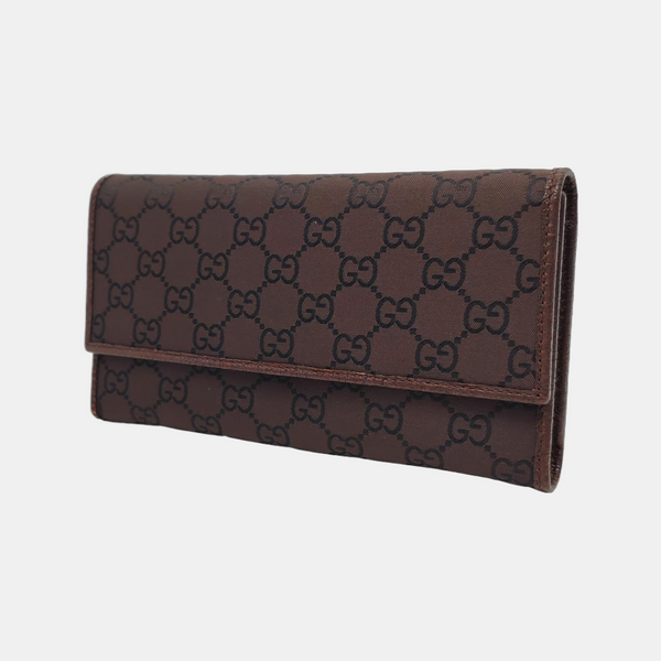 Monogram Canvas Wallet Brown