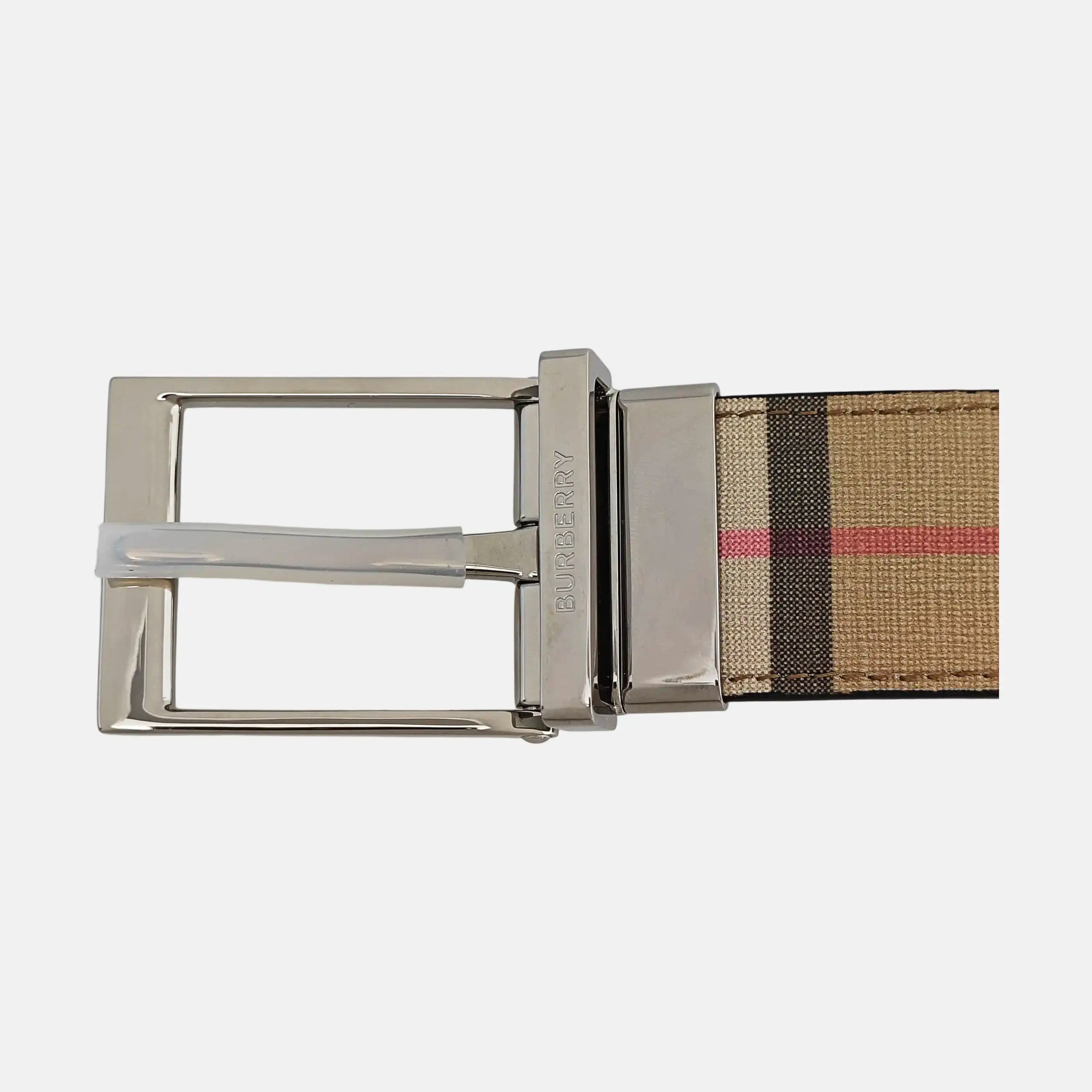 Coated Canvas Belt Beige