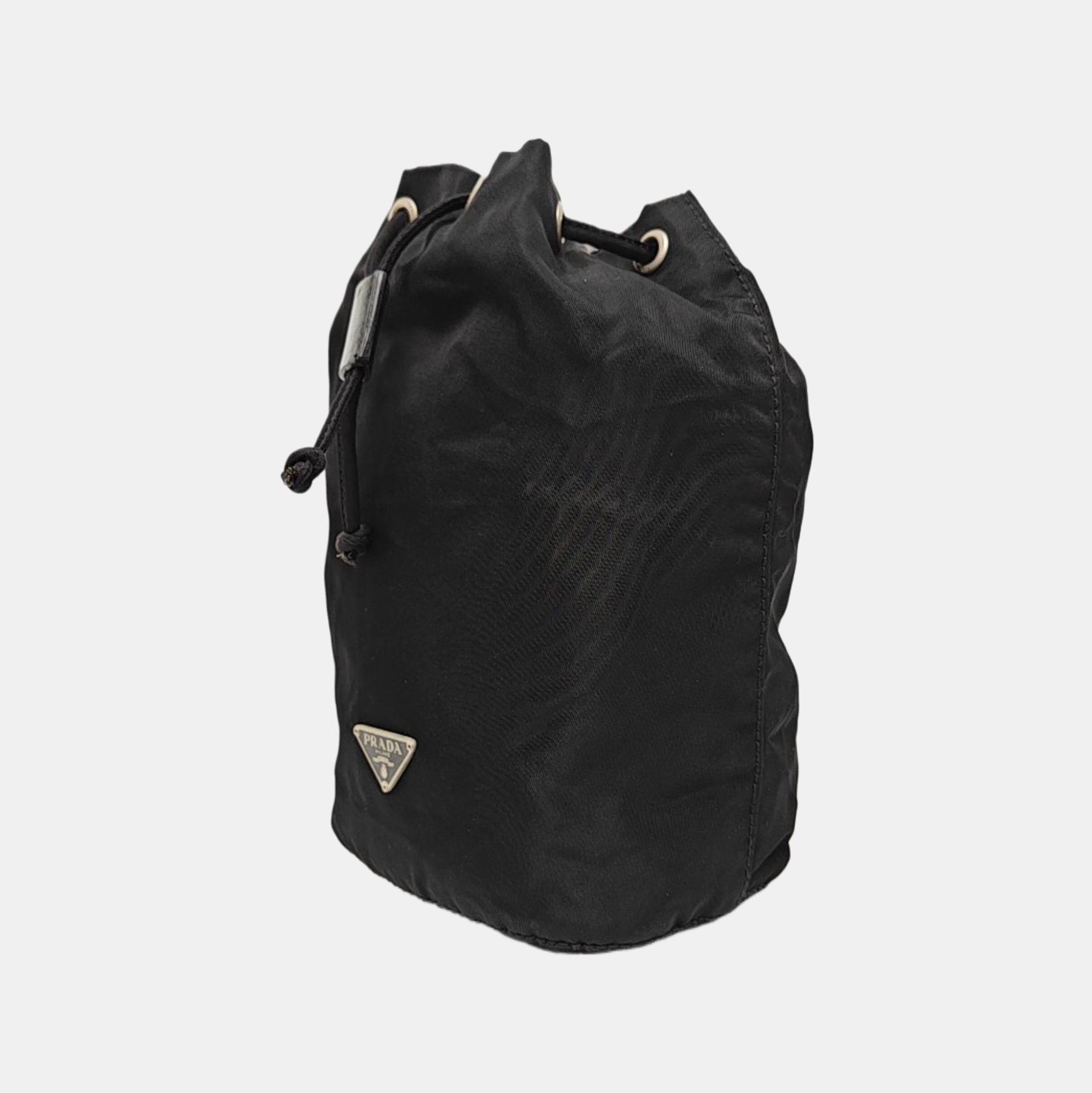 Authenticated pre-owned  Bucket Nylon Black - Bucket Bag at Looply