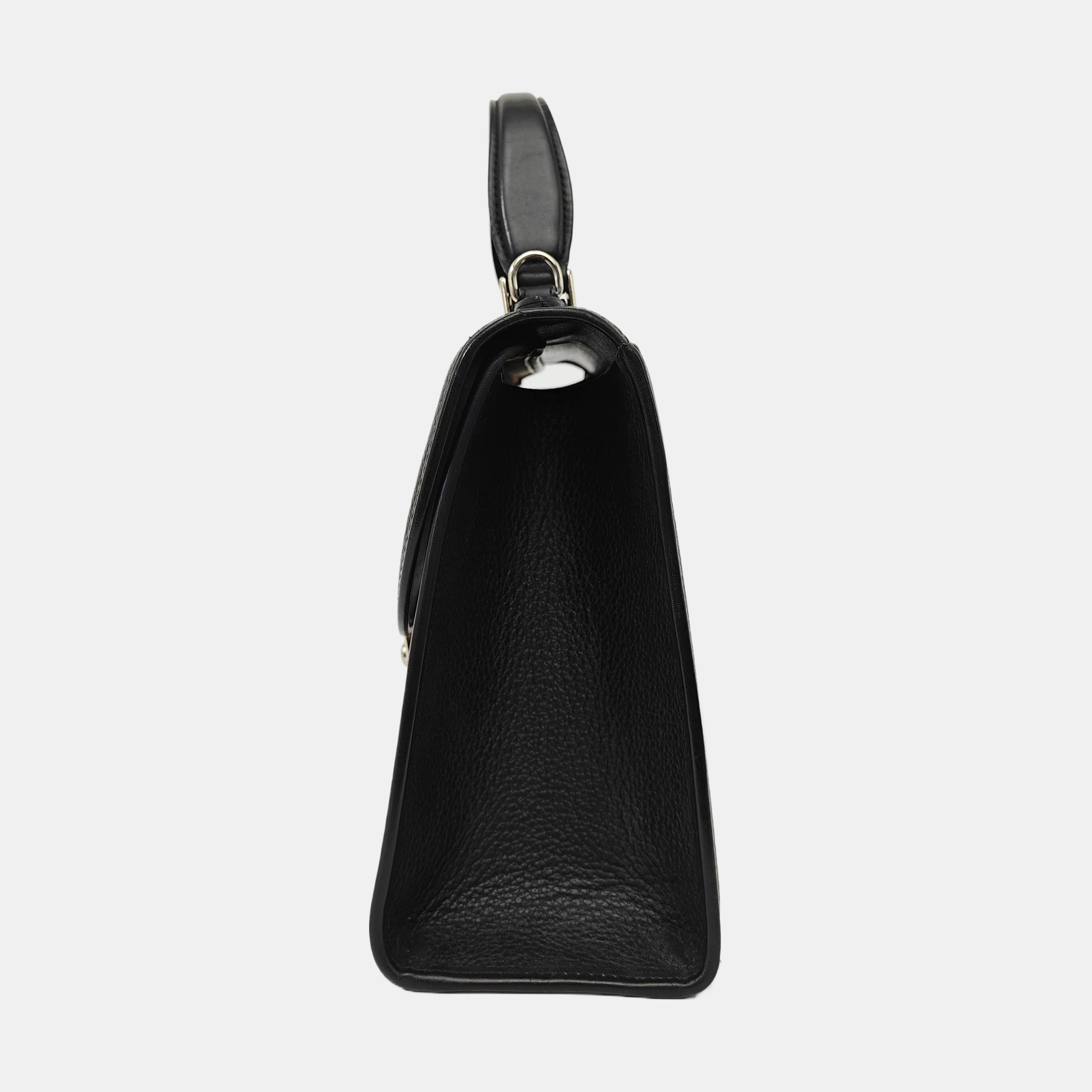 Calfskin Shoulder Bag Black