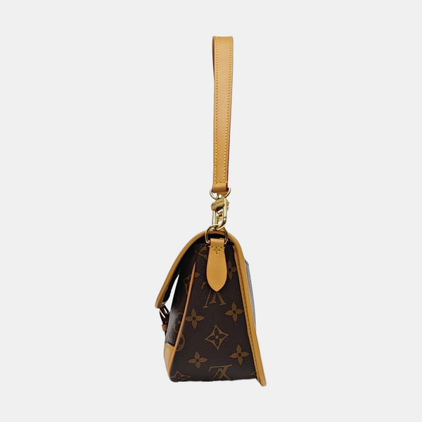 DIANE Monogram Coated Canvas Brown