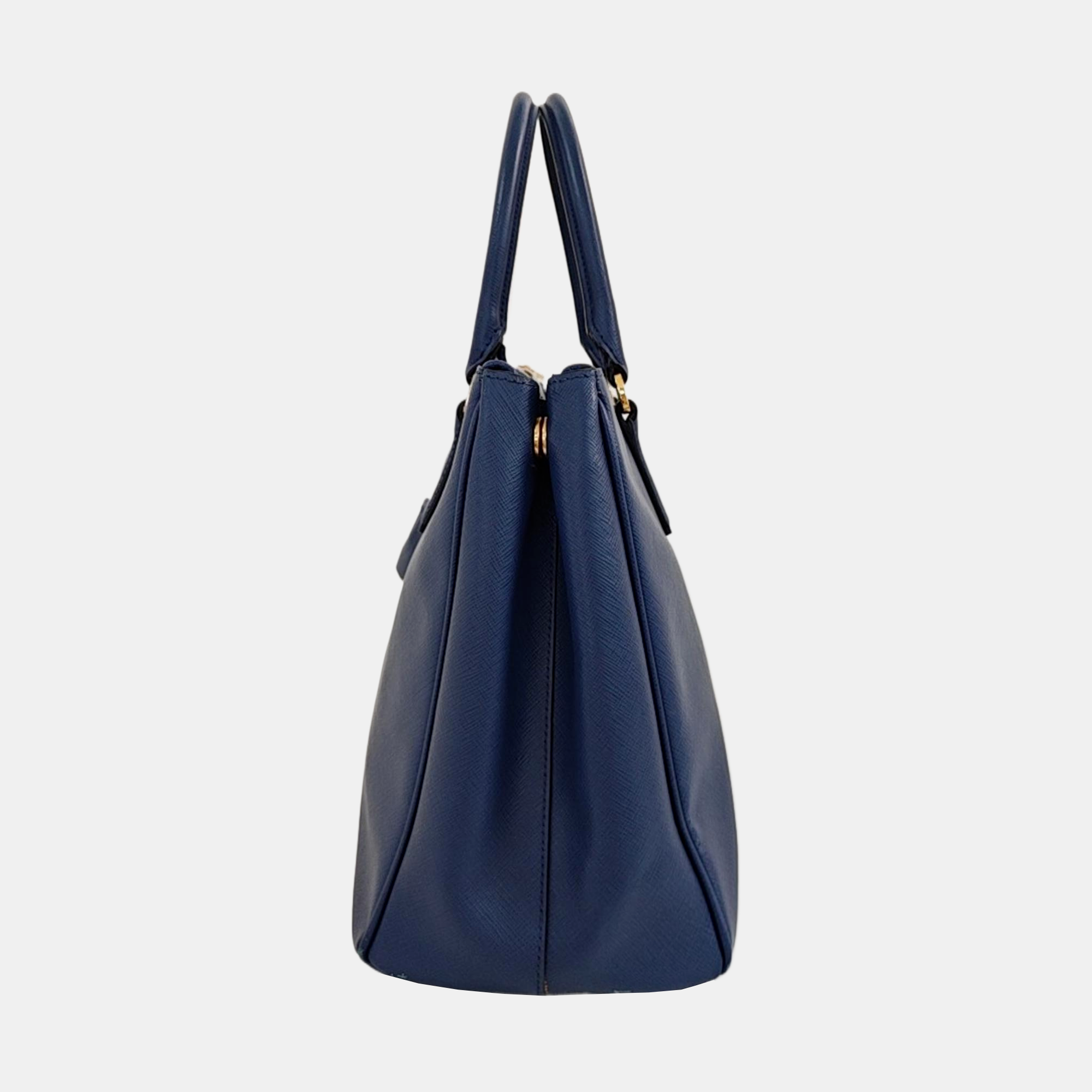 Galleria Large Saffiano Calfskin Blue