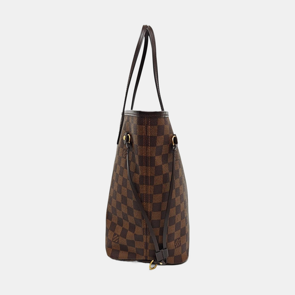 NEVERFULL MM Damier Ebene Coated Canvas Brown
