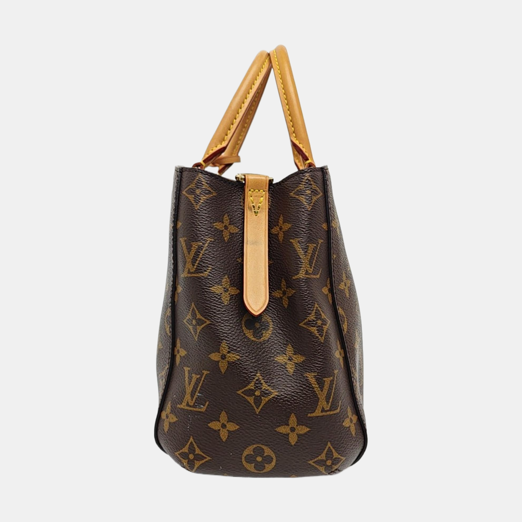 MONTAIGNE Monogram Coated Canvas Brown