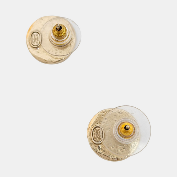 Metal Gold Stud Earrings