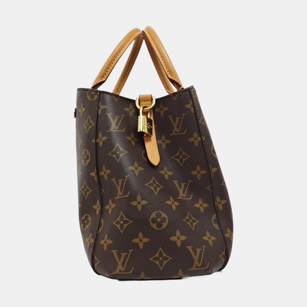 MONTAIGNE Monogram Coated Canvas Brown