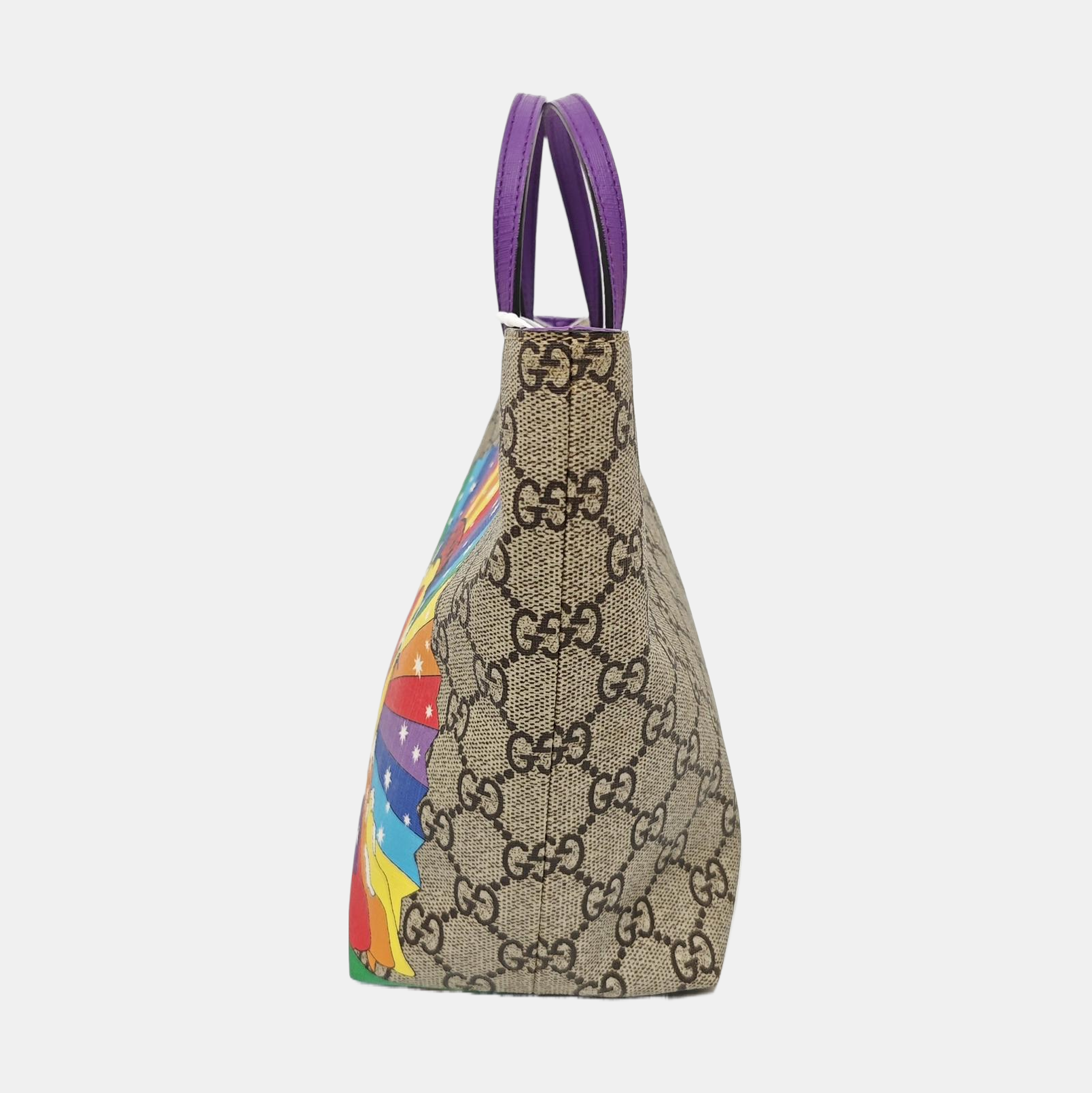 Monogram Coated Canvas Tote Bag Beige