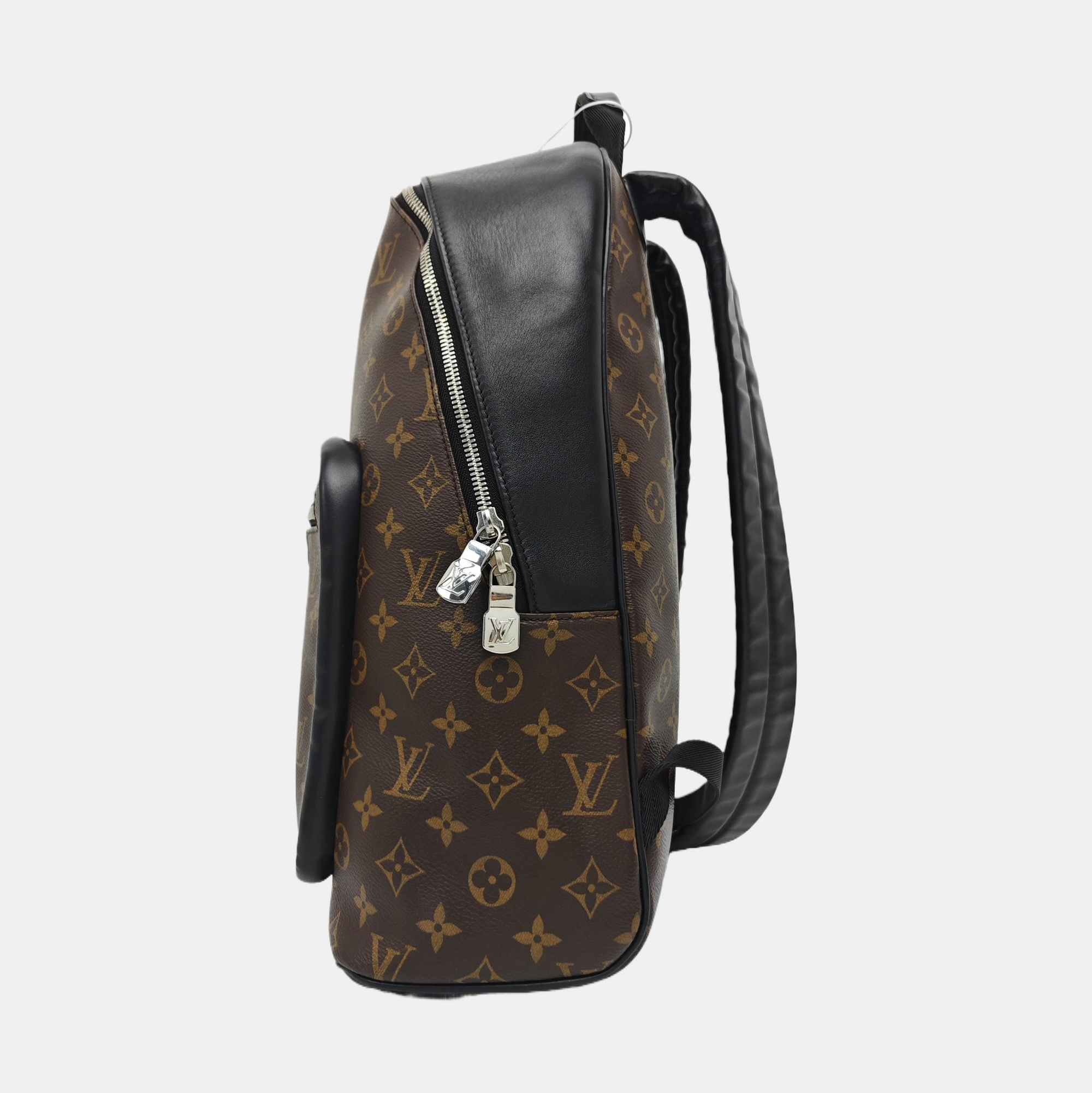 JOSH Monogram Coated Canvas Brown