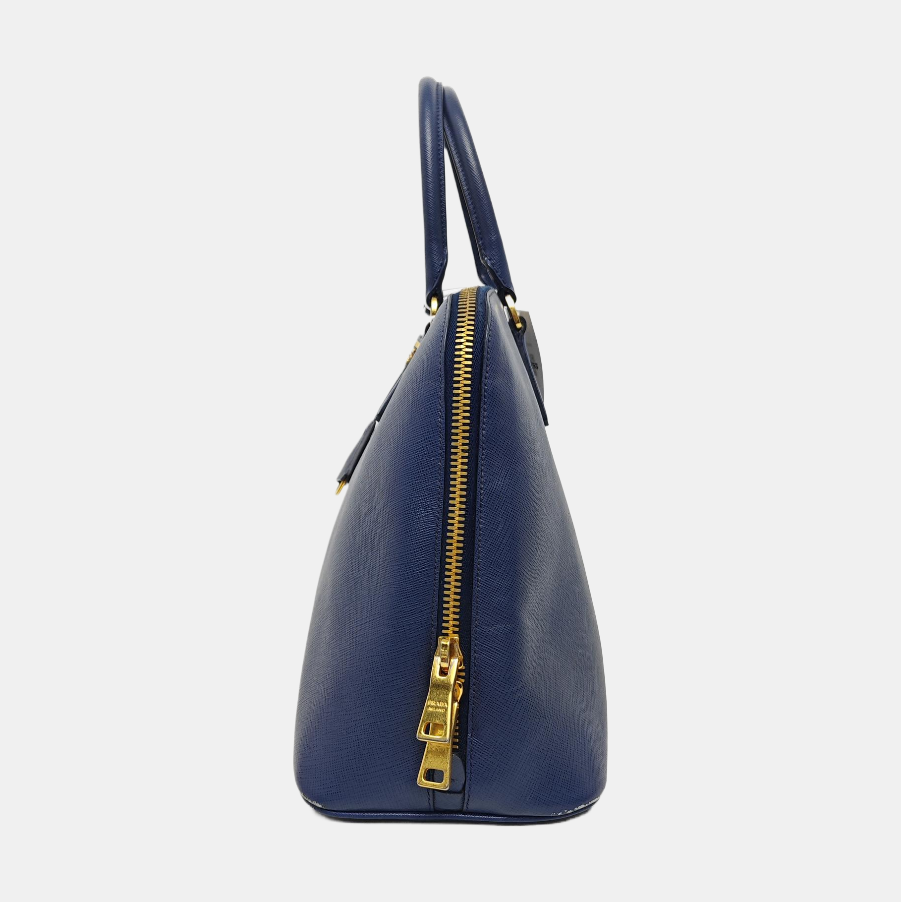 Authenticated pre-owned  Promenade Calfskin Blue - Top Handle Bag at Looply