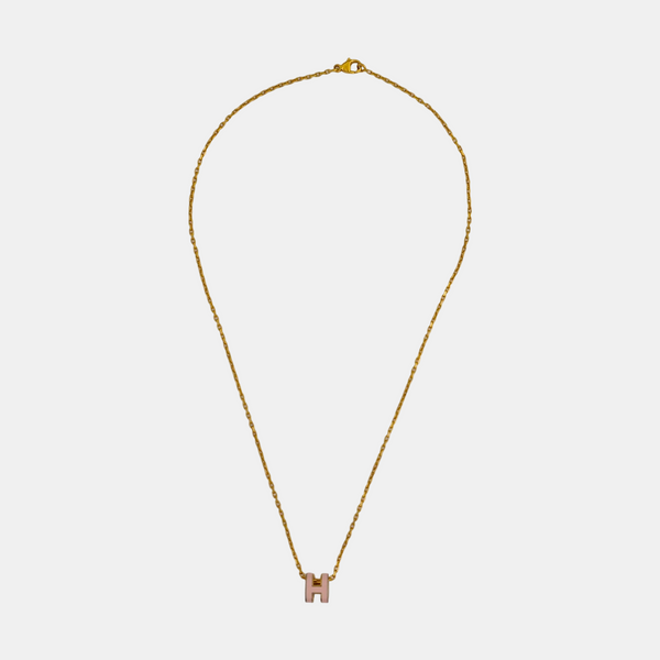 Pop H Metal Gold Necklace