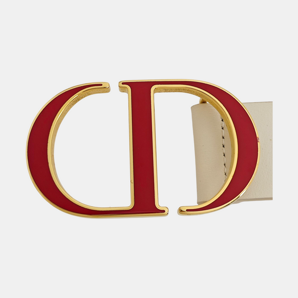 Leather Belt White