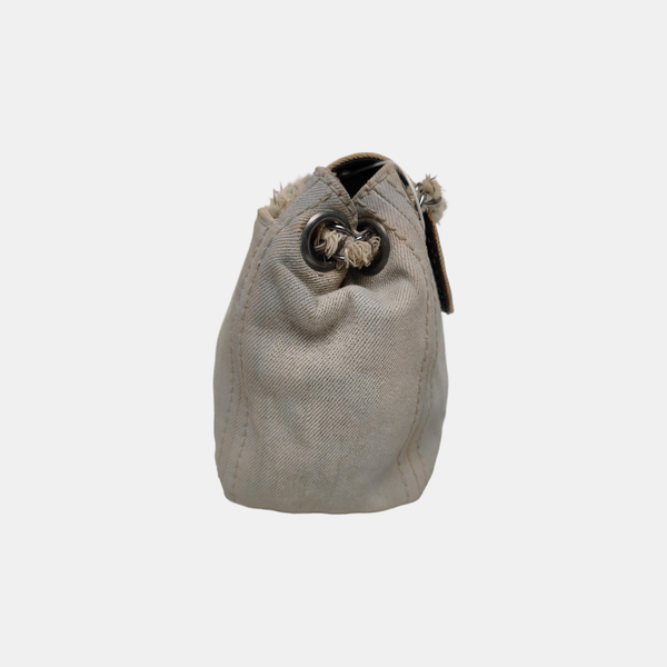 Canvas Shoulder Bag Beige