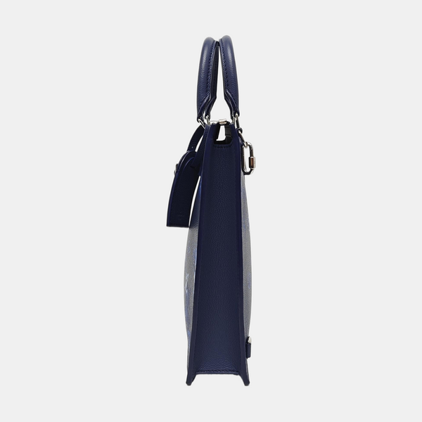SAC PLAT Calfskin Blue