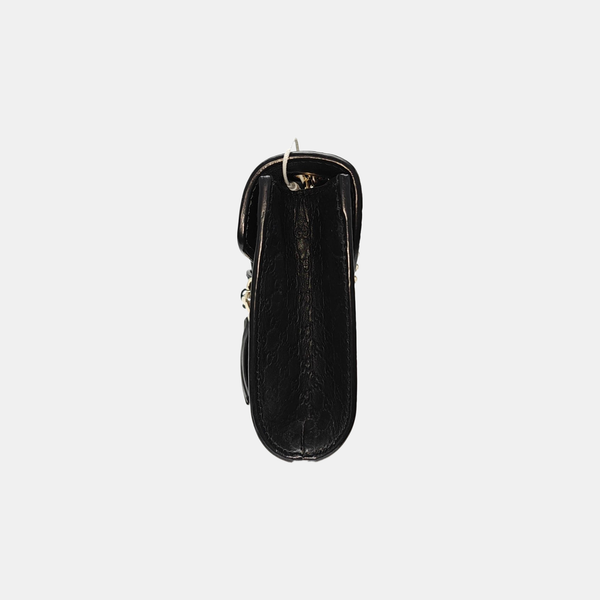Emily Chain Mini Monogram Calfskin Black