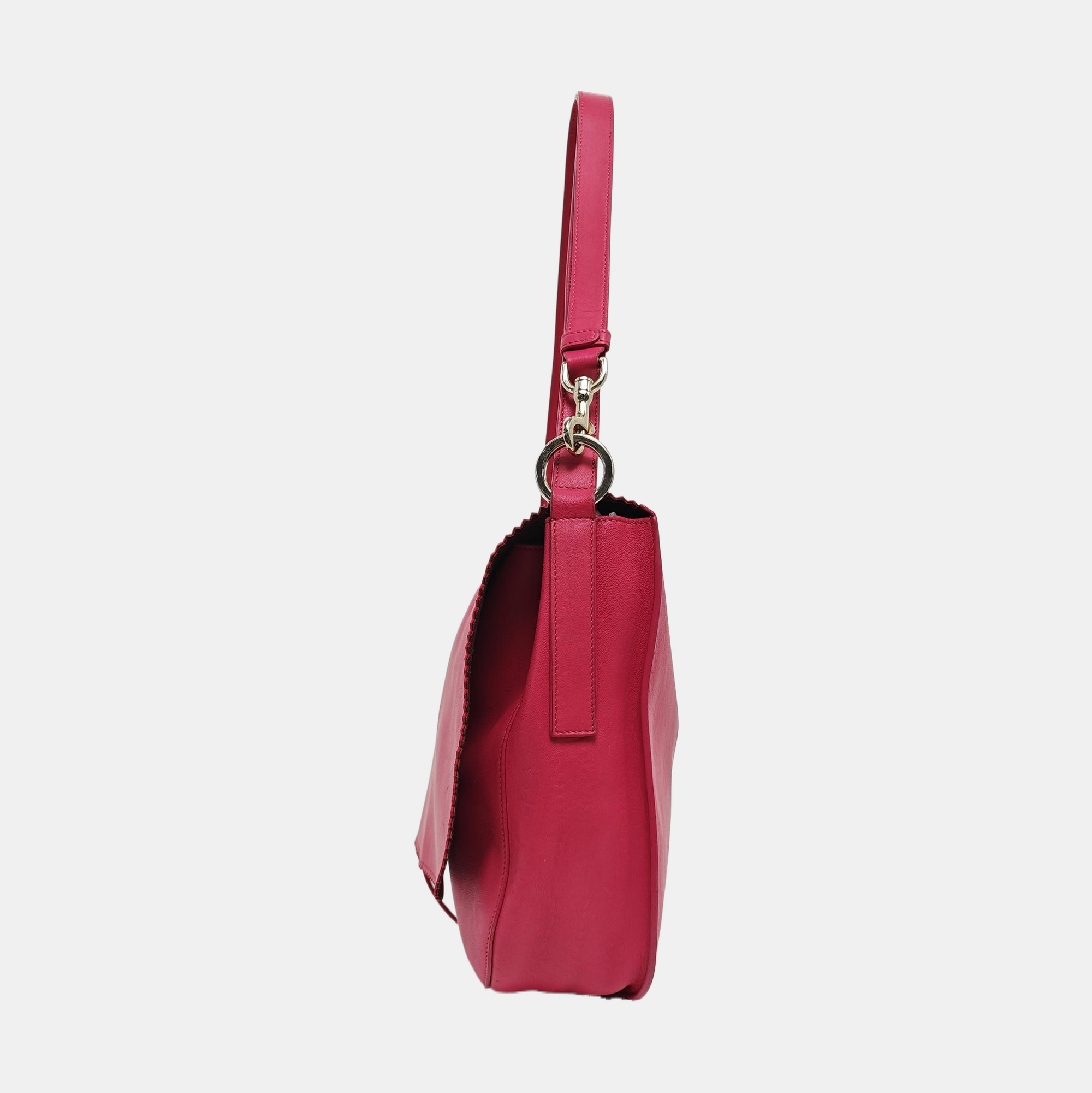 Calfskin Shoulder Bag Red