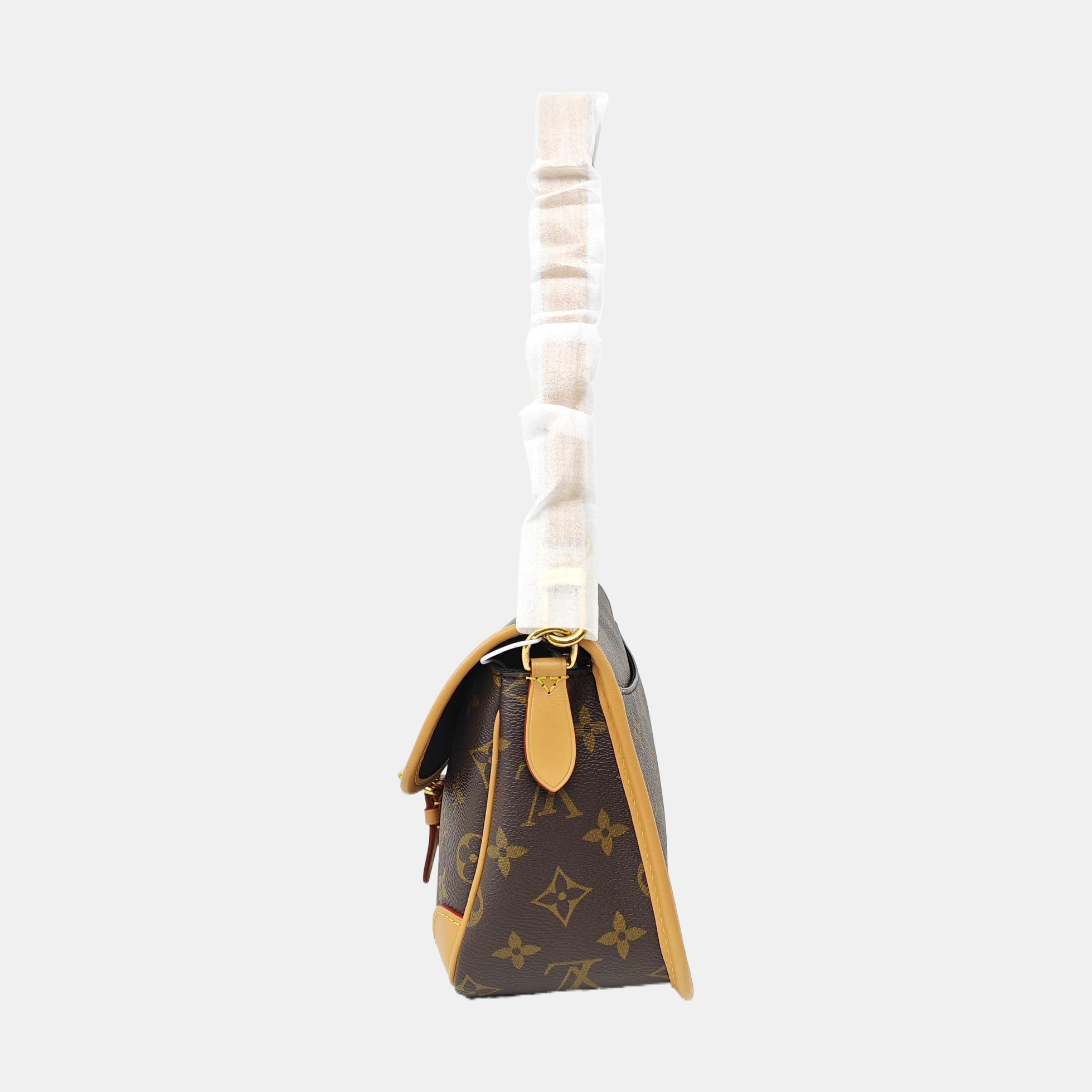 DIANE Monogram Coated Canvas Brown