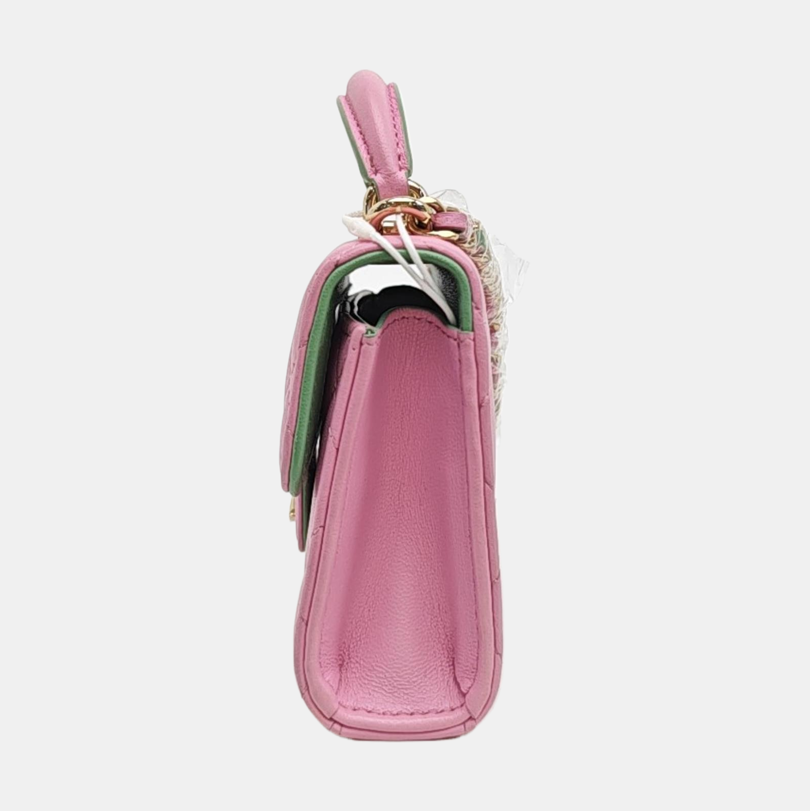 Quilted Lambskin Shoulder Bag Pink