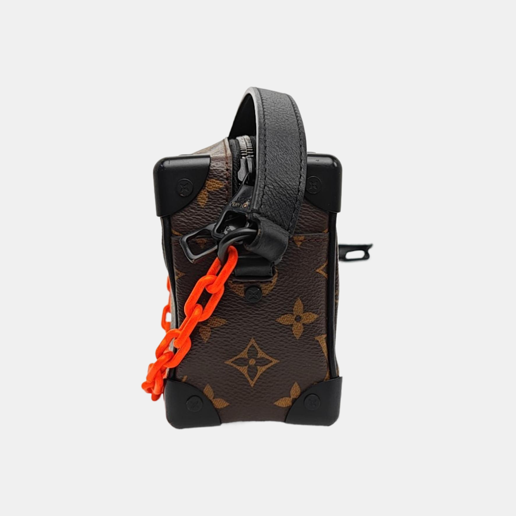 SOFT TRUNK Mini Monogram Coated Canvas Brown