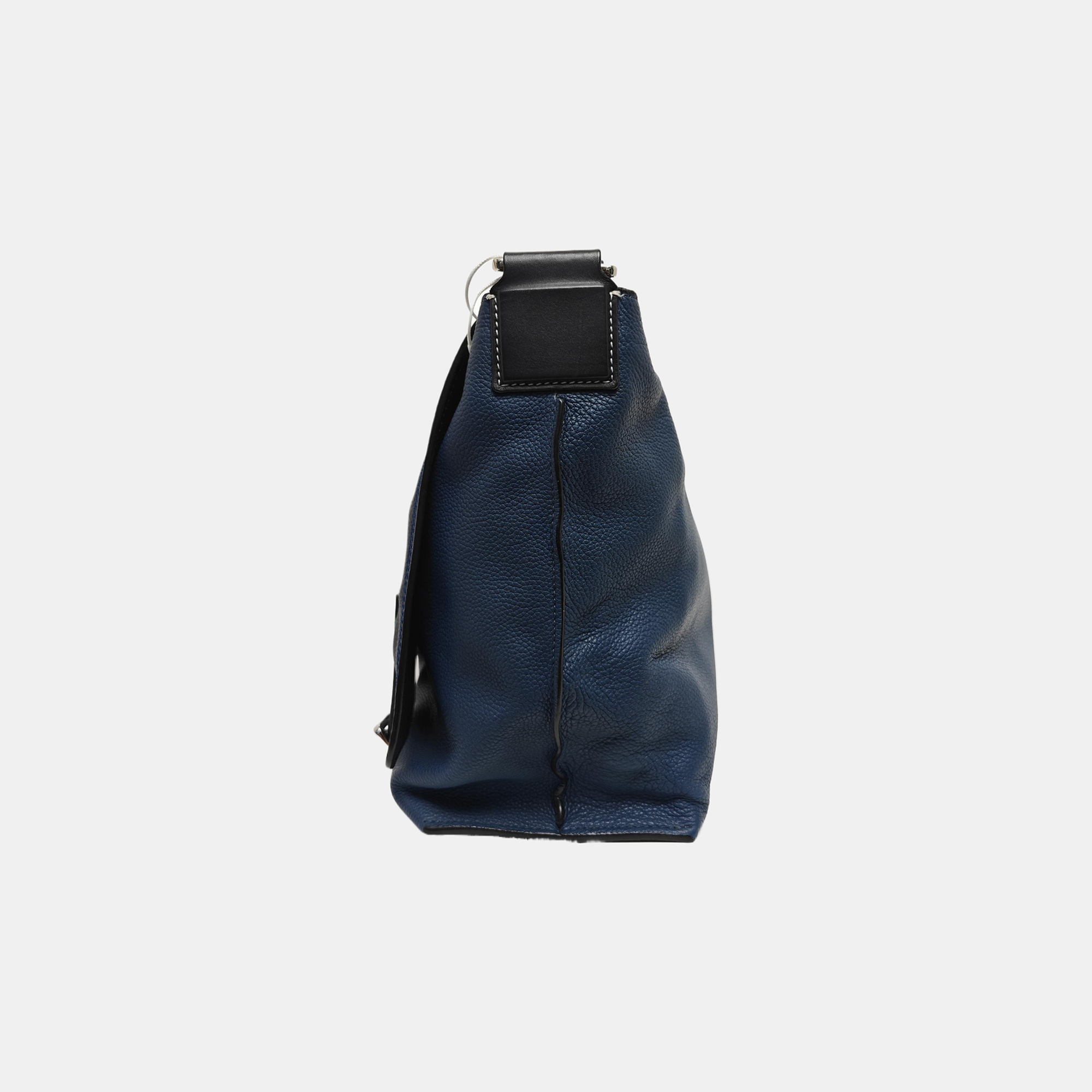 Calfskin Crossbody Bag Blue