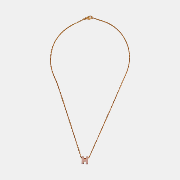 Pop H Metal Rose Gold Necklace