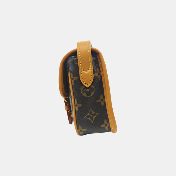 SATCHEL Mini Monogram Coated Canvas Brown