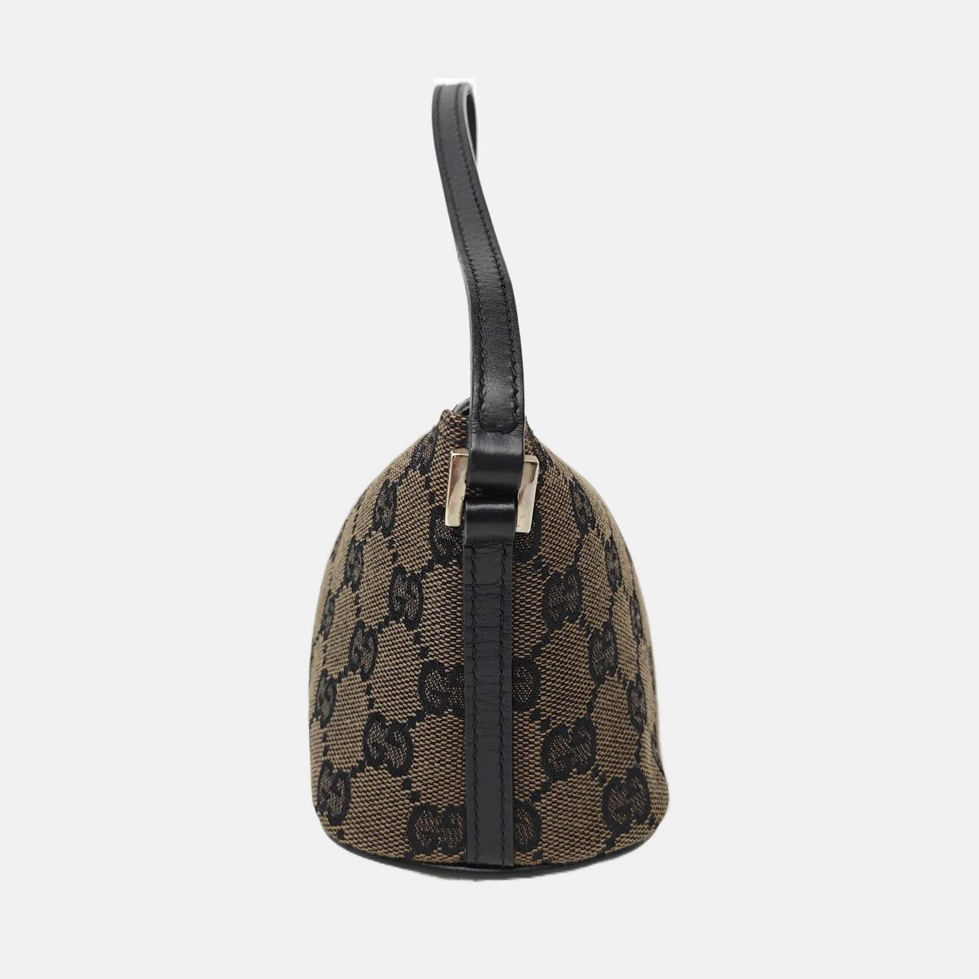 Monogram Canvas Top Handle Bag Brown