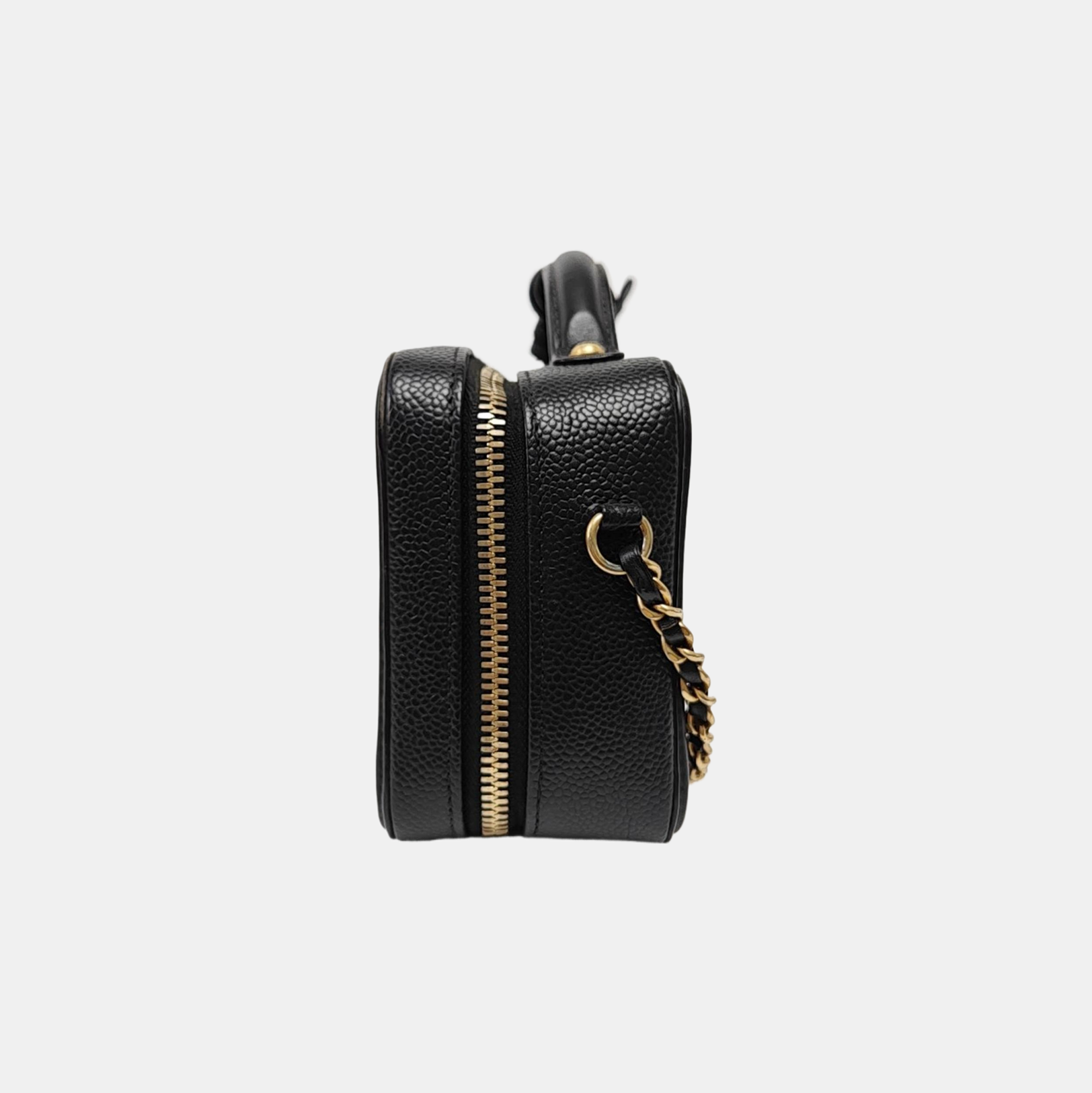 FILIGREE Small Quilted Grained Calfskin Black