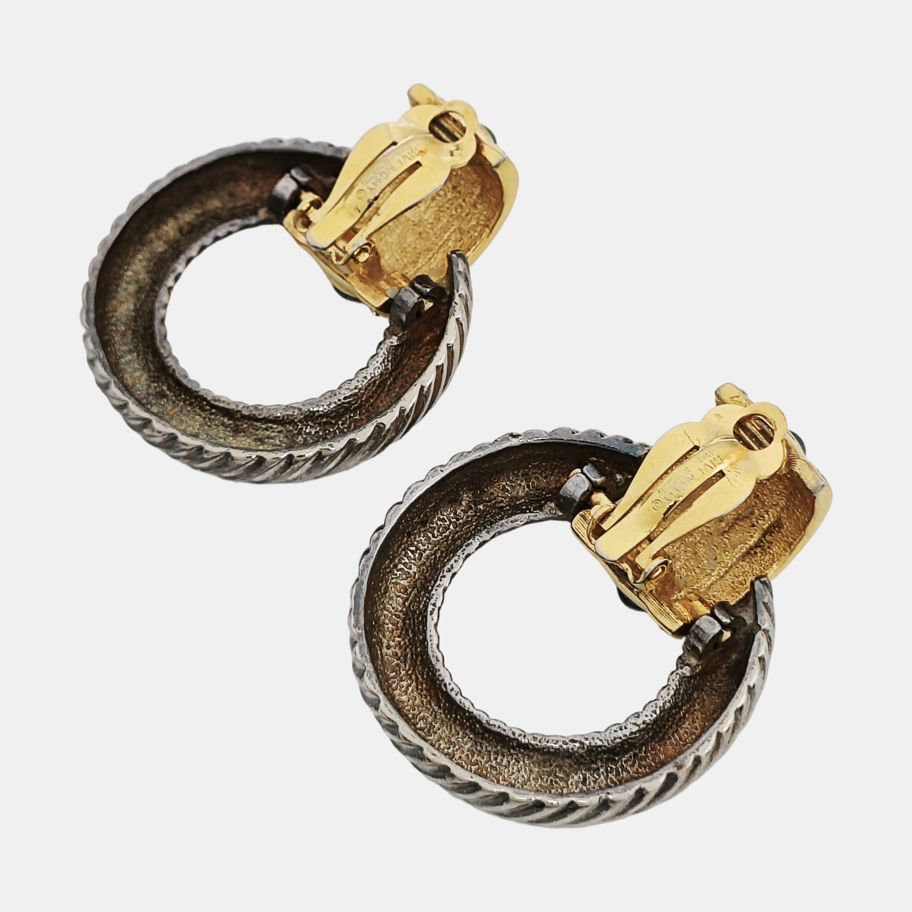Metal Silver Clip On Earrings