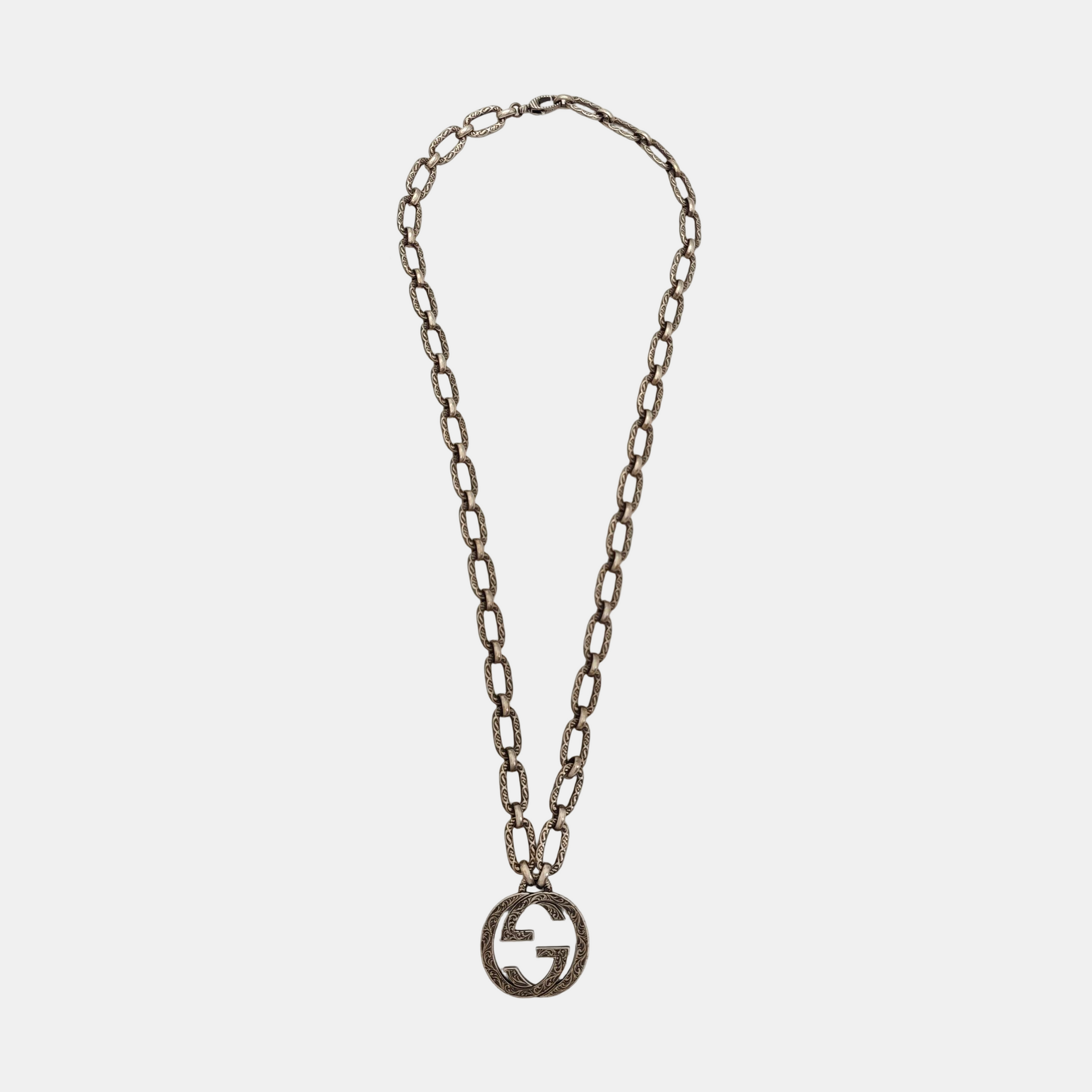 Interlocking G 925 Sterling Silver Necklace