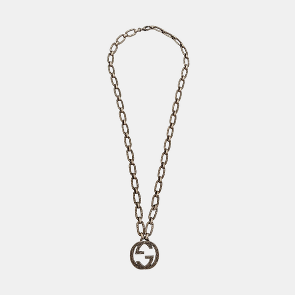 Interlocking G 925 Sterling Silver Necklace