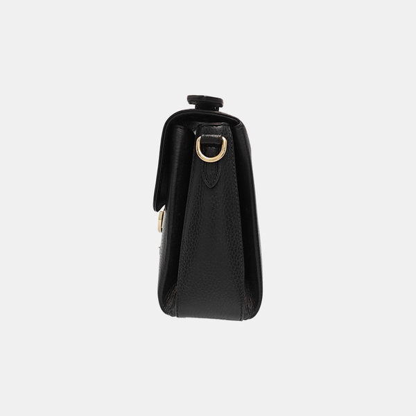 Interlocking G Large Calfskin Black