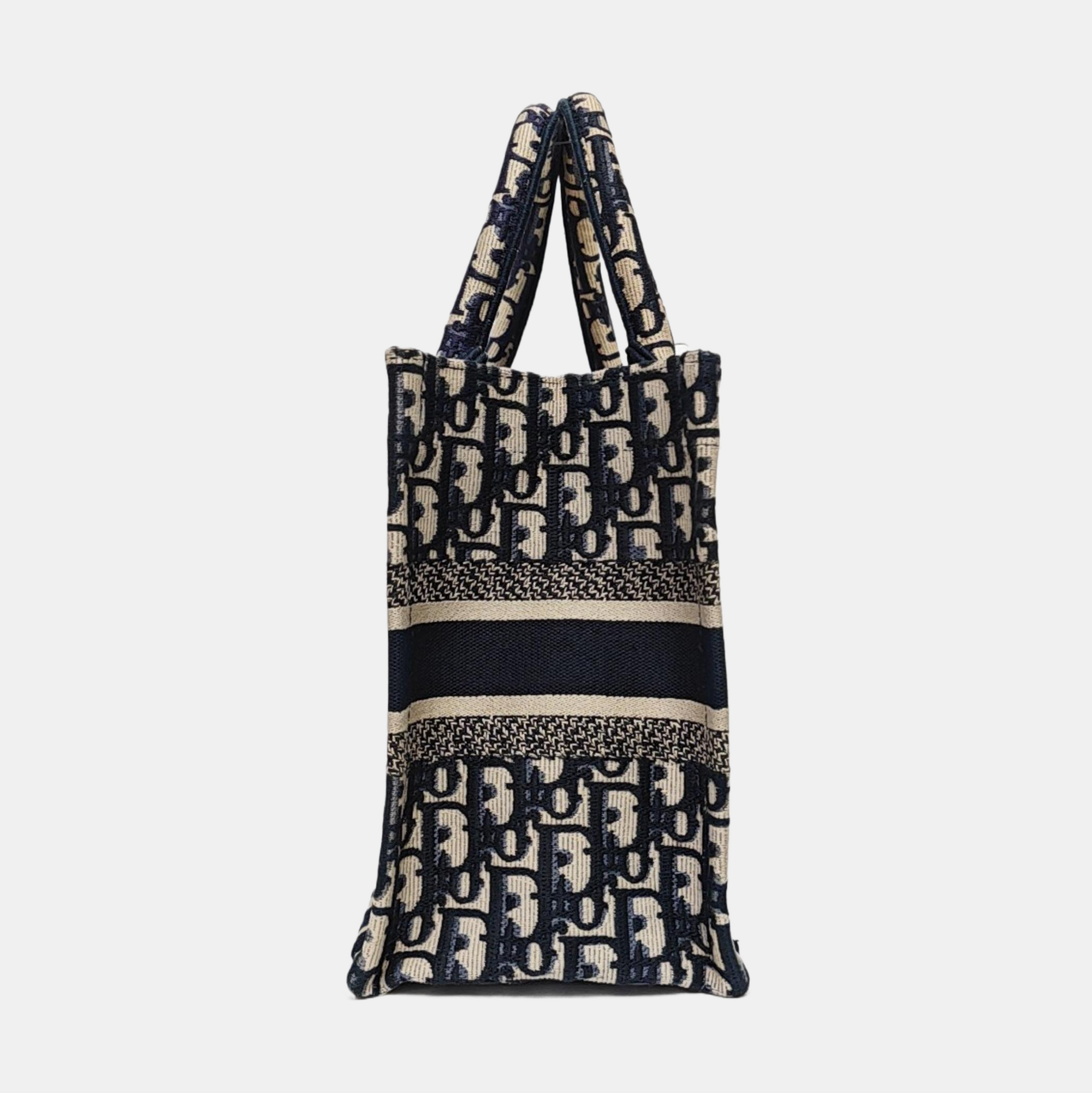 Book Tote Small Oblique Canvas Blue