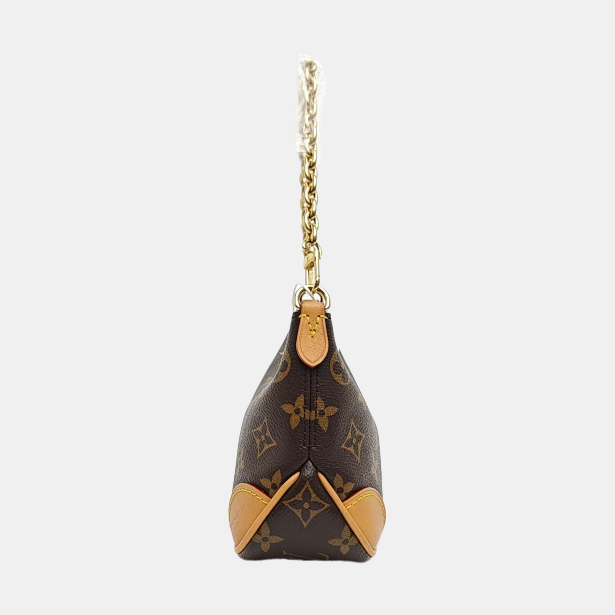 BOULOGNE Nano Monogram Coated Canvas Brown