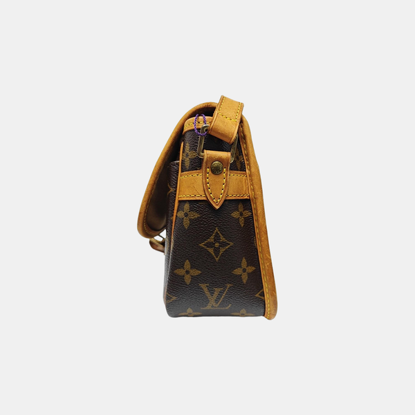 SOLOGNE PM Monogram Coated Canvas Brown