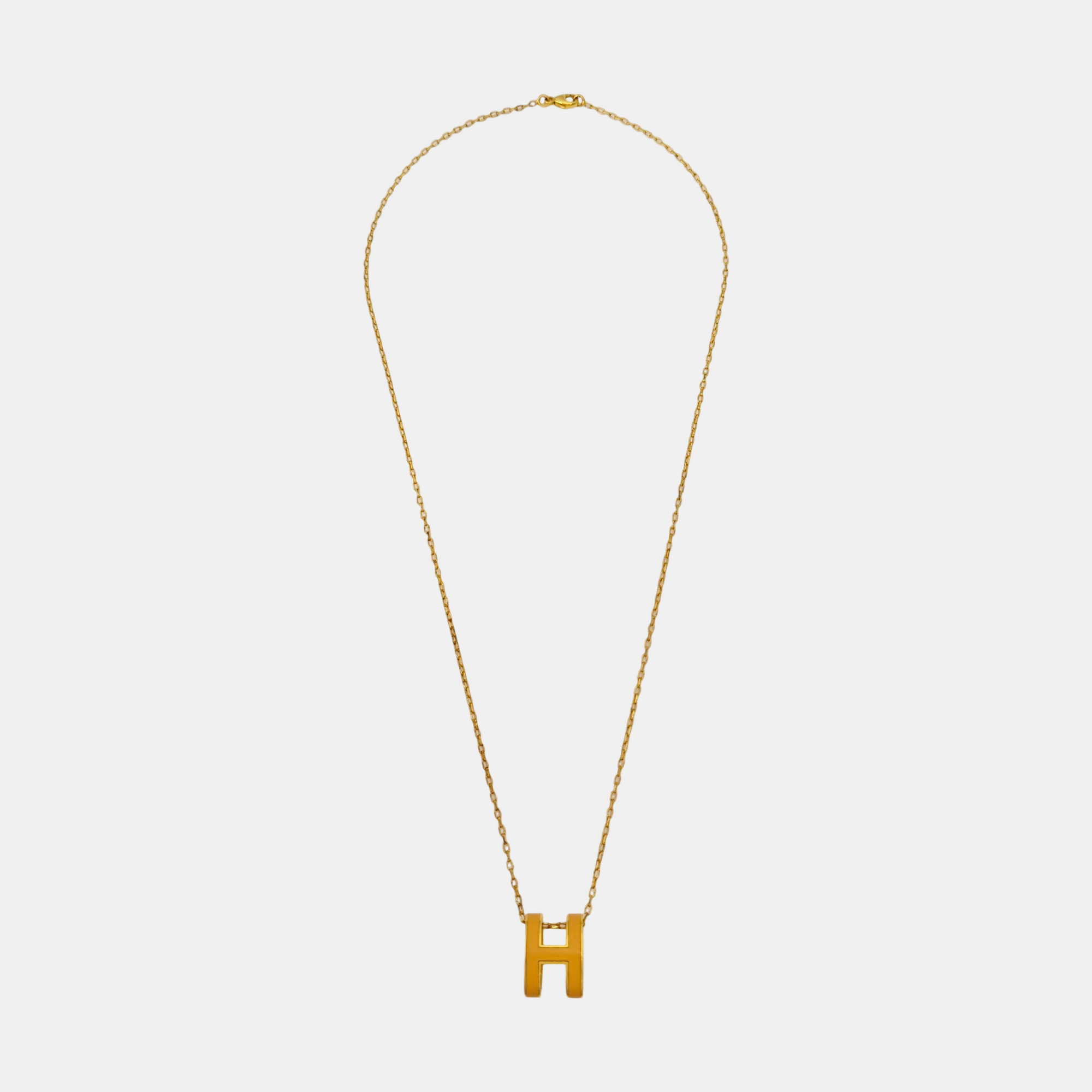 Pop H Metal Gold Necklace