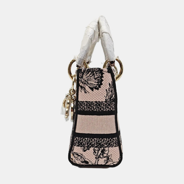 Lady Dior Mini Canvas Pink