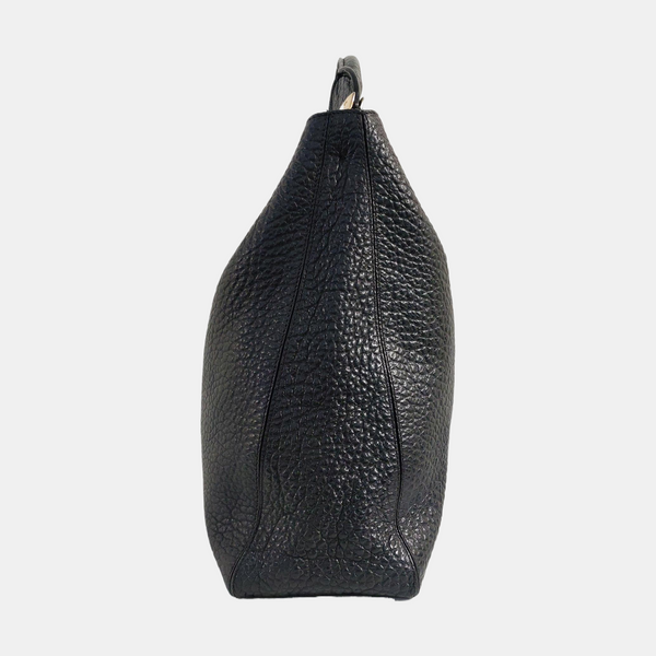 Calfskin Bucket Bag Black
