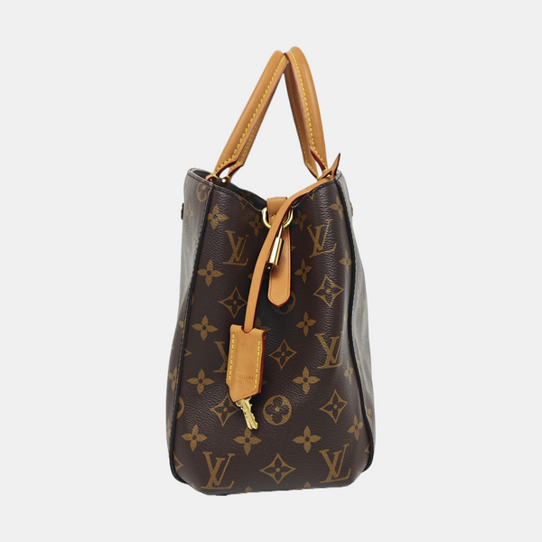 MONTAIGNE Monogram Coated Canvas Brown