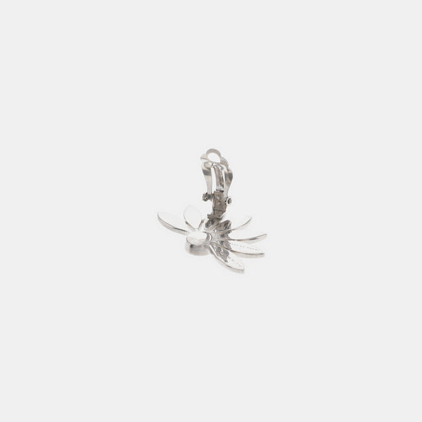 Metal Silver Clip On Earrings