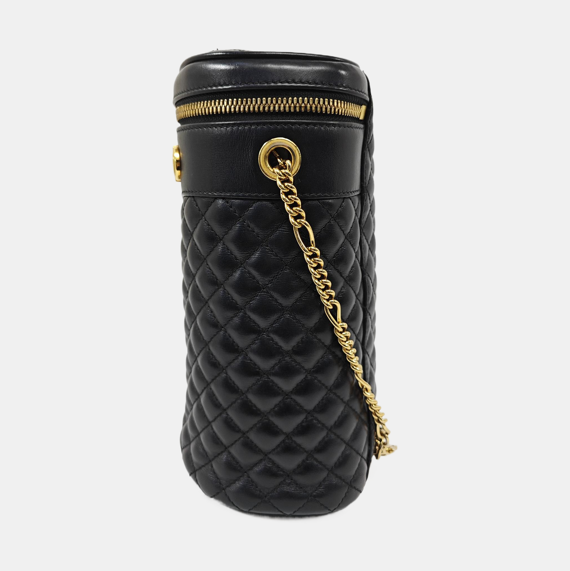 Zumi Quilted Calfskin Black
