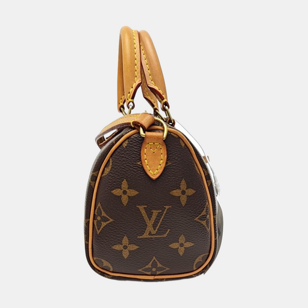 SPEEDY Nano Monogram Coated Canvas Brown