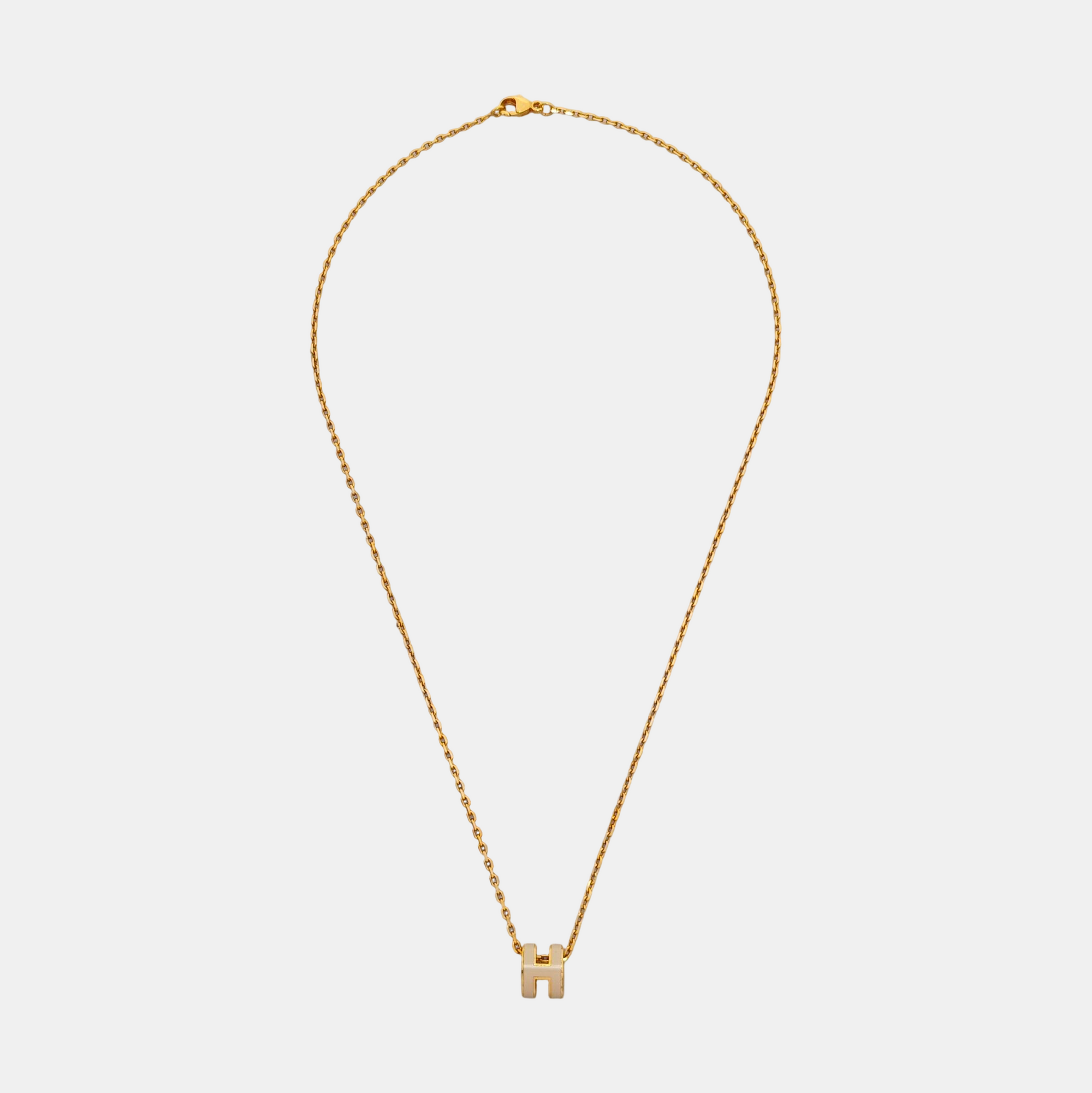 Pop H Metal Gold Necklace