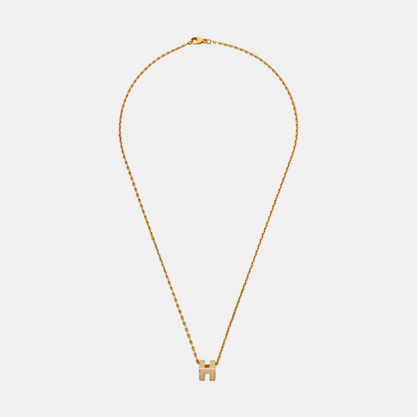 Pop H Metal Gold Necklace
